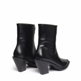 Eclair Zipper Boots Leather Black