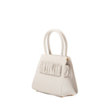 CHOUCHOU CARRÉ SMALL LEATHER TALCO