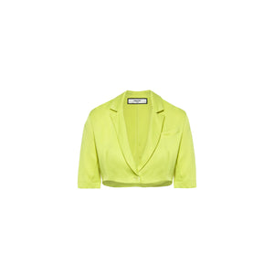 Cropped jacket Lime