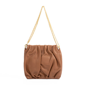 SQUARE VAGUE LEATHER BROWN