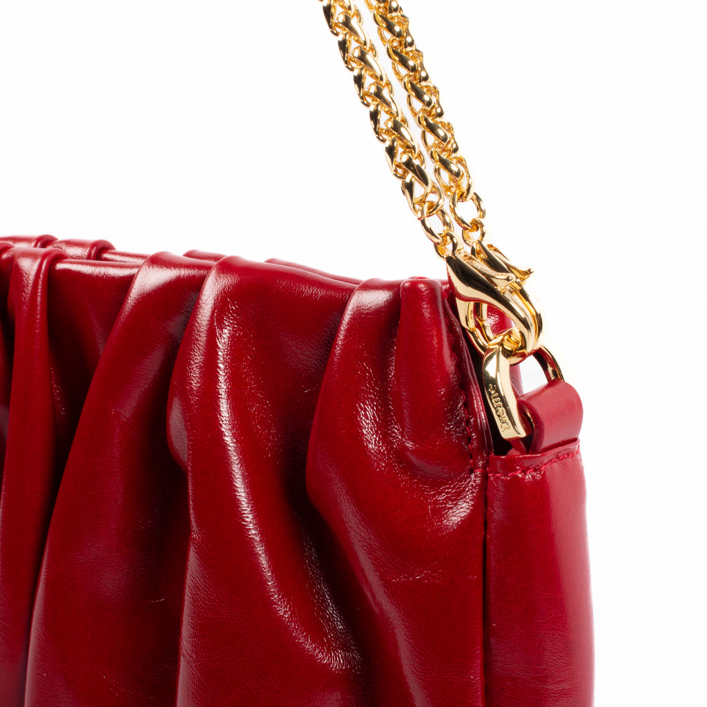 Square Vague Patent Leather Carmin Red