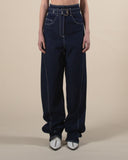 High waisted denim trousers / Pre order delivery in 3 weeks