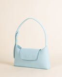 ENVELOPE PEBBLED LEATHER TURQUOISE